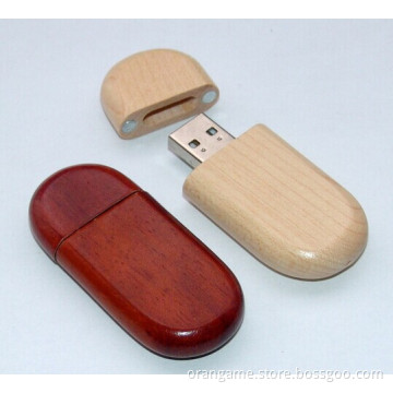 Rectangular Wooden USB Flash with Laser Logo Available